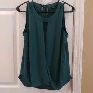 41 Hawthorne Clearawater Mixed Material Blouse